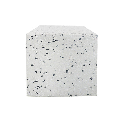 Bijzettafel Bodil Wit/Zwart Terrazzo 40cm