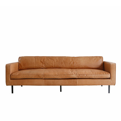 Lederen 3.5 zits Sofa Gordon Cognac