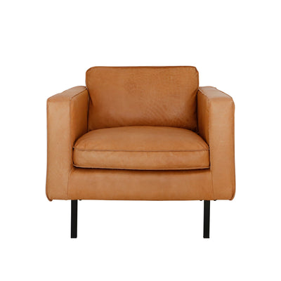 Lederen Fauteuil Gordon Cognac 80cm