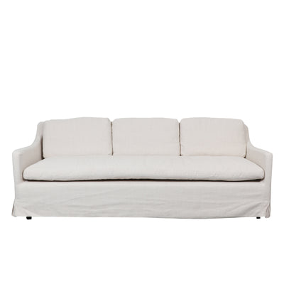 Natuurlijk linnen Sofa 3.5 zit Leon (220cm)