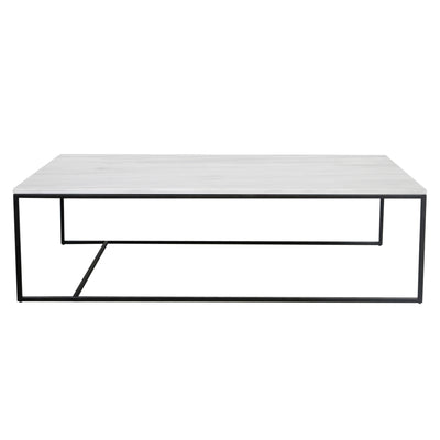 Rechthoekige Marmeren Salontafel Wit Will 140x80cm