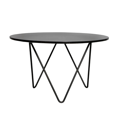 Ronde eettafel Zwart Marmer dia125cm